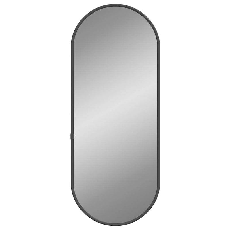 vidaXL fekete ovális falitükör 50x20 cm