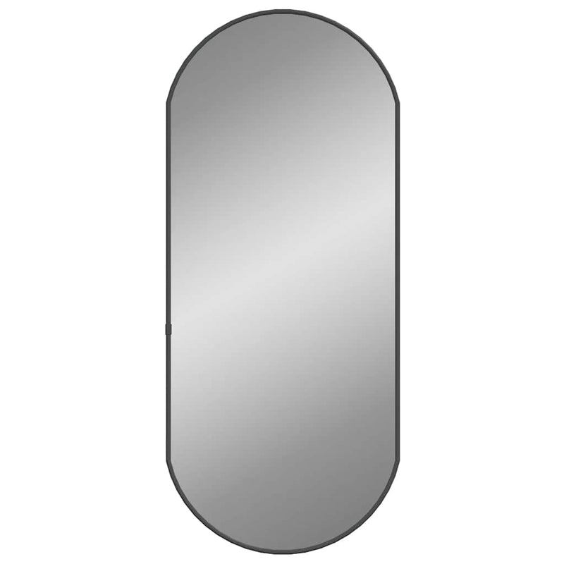 vidaXL fekete ovális falitükör 70x30 cm