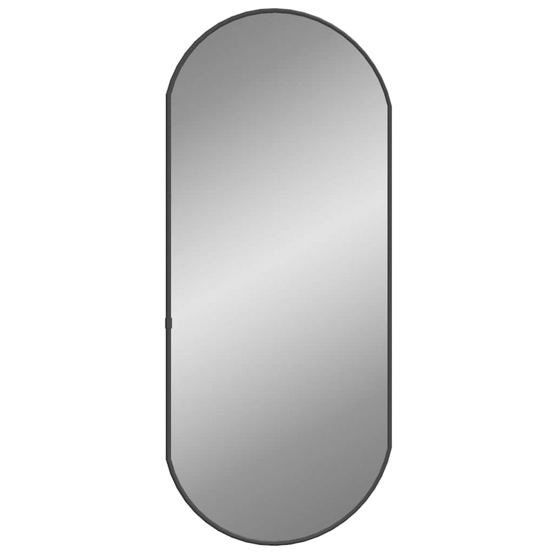 vidaXL fekete ovális falitükör 70x30 cm
