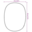 vidaXL ezüstszínű falitükör 30x25 cm