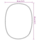 vidaXL ezüstszínű falitükör 40x30 cm