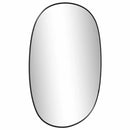 vidaXL fekete falitükör 60x40 cm