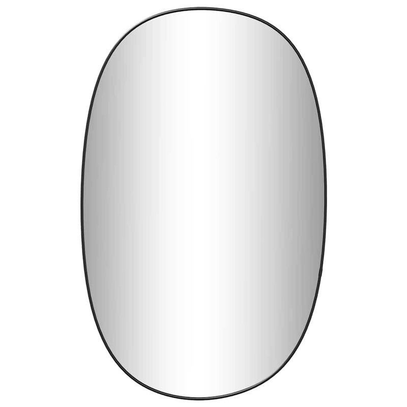 vidaXL fekete falitükör 70x45 cm