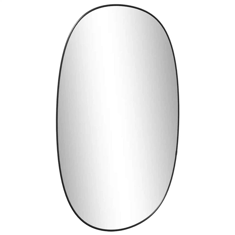 vidaXL fekete falitükör 70x45 cm