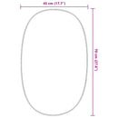 vidaXL fekete falitükör 70x45 cm