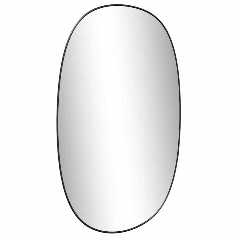 vidaXL fekete falitükör 80x50 cm