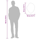 vidaXL aranyszínű falitükör 50x40 cm