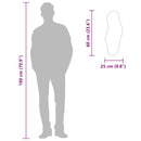 vidaXL ezüstszínű falitükör 60x25 cm