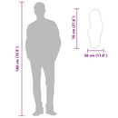 vidaXL ezüstszínű falitükör 70x30 cm