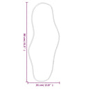 vidaXL ezüstszínű falitükör 80x35 cm