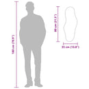 vidaXL aranyszínű falitükör 80x35 cm