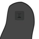 vidaXL fekete falitükör 60x25 cm