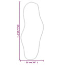 vidaXL fekete falitükör 60x25 cm