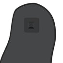 vidaXL fekete falitükör 70x30 cm