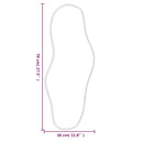 vidaXL fekete falitükör 70x30 cm