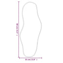 vidaXL fekete falitükör 80x35 cm