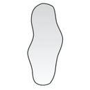 vidaXL fekete falitükör 90x40 cm