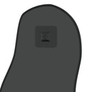 vidaXL fekete falitükör 90x40 cm