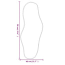 vidaXL fekete falitükör 90x40 cm