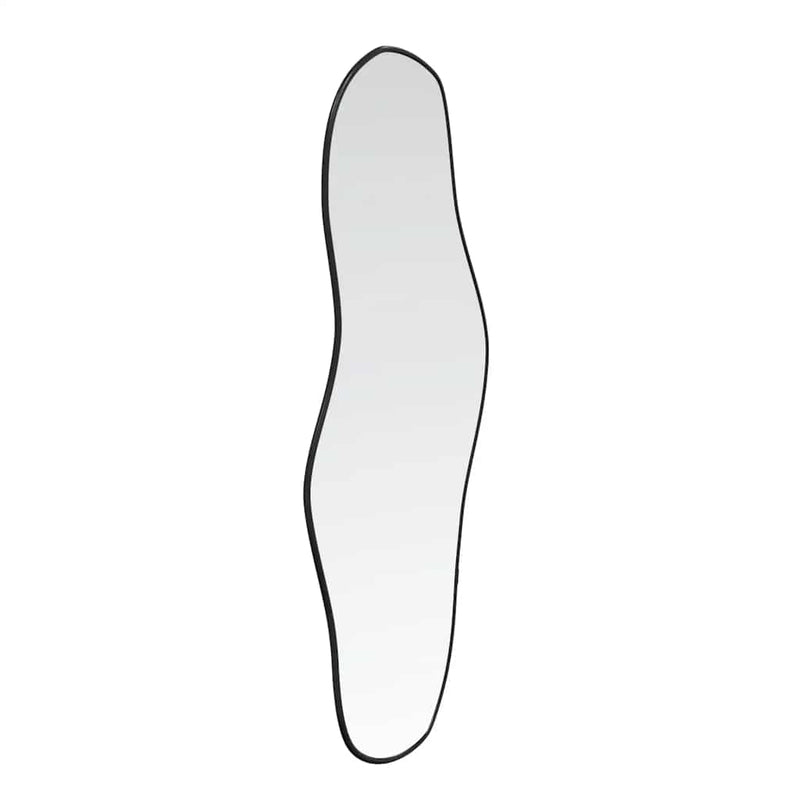 vidaXL fekete falitükör 100x45 cm
