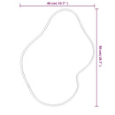 vidaXL ezüst falitükör 50 x 40 cm