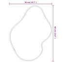 vidaXL ezüstszínű falitükör 60x50 cm