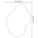 vidaXL aranyszínű falitükör 60 x 50 cm