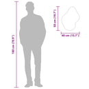 vidaXL fekete falitükör 50x40 cm