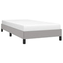 vidaXL világosszürke szövet ágykeret matrac nélkül 80x200 cm