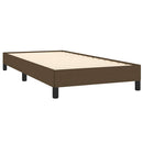 vidaXL sötétbarna szövet ágykeret matrac nélkül 80x200 cm