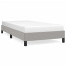 vidaXL világosszürke szövet ágykeret matrac nélkül 90x190 cm