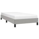 vidaXL világosszürke szövet ágykeret matrac nélkül 90x190 cm