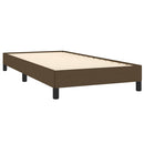 vidaXL sötétbarna szövet ágykeret matrac nélkül 90x190 cm