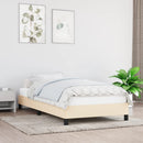 vidaXL ágykeret matrac nélkül krém 90x190 cm szövet