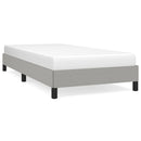 vidaXL világosszürke szövet ágykeret matrac nélkül 90x200 cm