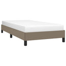 vidaXL tópszínű szövet ágykeret matrac nélkül 90x200 cm