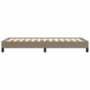 vidaXL tópszínű szövet ágykeret matrac nélkül 90x200 cm