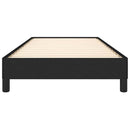 vidaXL fekete szövet ágykeret matrac nélkül 100x200 cm