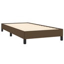vidaXL sötétbarna szövet ágykeret matrac nélkül 100x200 cm