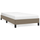 vidaXL tópszínű szövet ágykeret matrac nélkül 100x200 cm