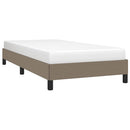 vidaXL tópszínű szövet ágykeret matrac nélkül 100x200 cm