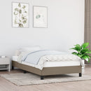 vidaXL tópszínű szövet ágykeret matrac nélkül 100x200 cm