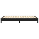 vidaXL fekete szövet ágykeret matrac nélkül 120x200 cm