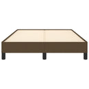vidaXL sötétbarna szövet ágykeret matrac nélkül 120x200 cm