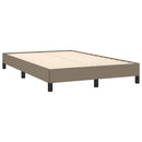 vidaXL tópszínű szövet ágykeret matrac nélkül 120x200 cm