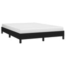 vidaXL fekete szövet ágykeret matrac nélkül 140 x 190 cm