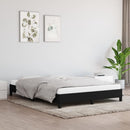 vidaXL fekete szövet ágykeret matrac nélkül 140 x 190 cm