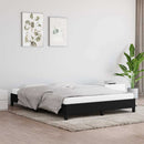 vidaXL fekete szövet ágykeret matrac nélkül 140x200 cm