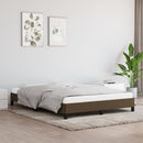 vidaXL sötétbarna szövet ágykeret matrac nélkül 140 x 200 cm
