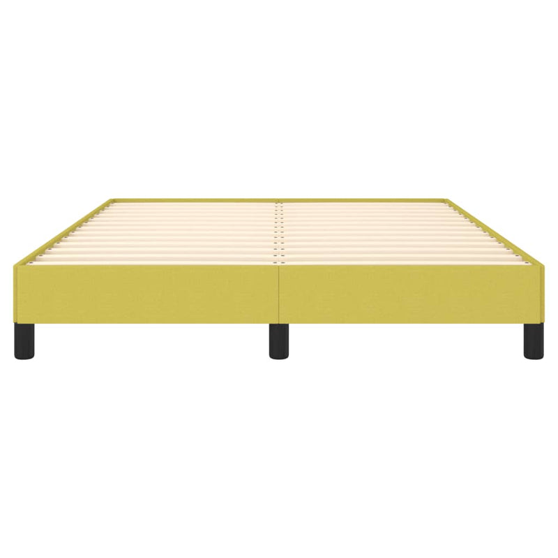 vidaXL zöld szövet ágykeret matrac nélkül 140 x 200 cm